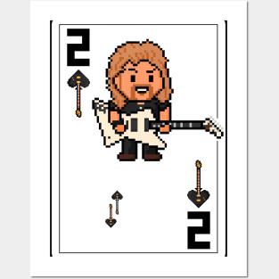 Pixelrockstars Two of Spades Playing Card Posters and Art